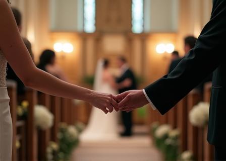 Photograph capturing wedding ceremony details