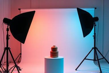 Sample commercial product photography setup